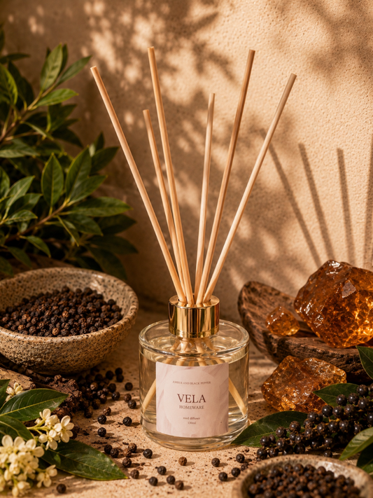 Amber and Black Pepper Reed Diffuser