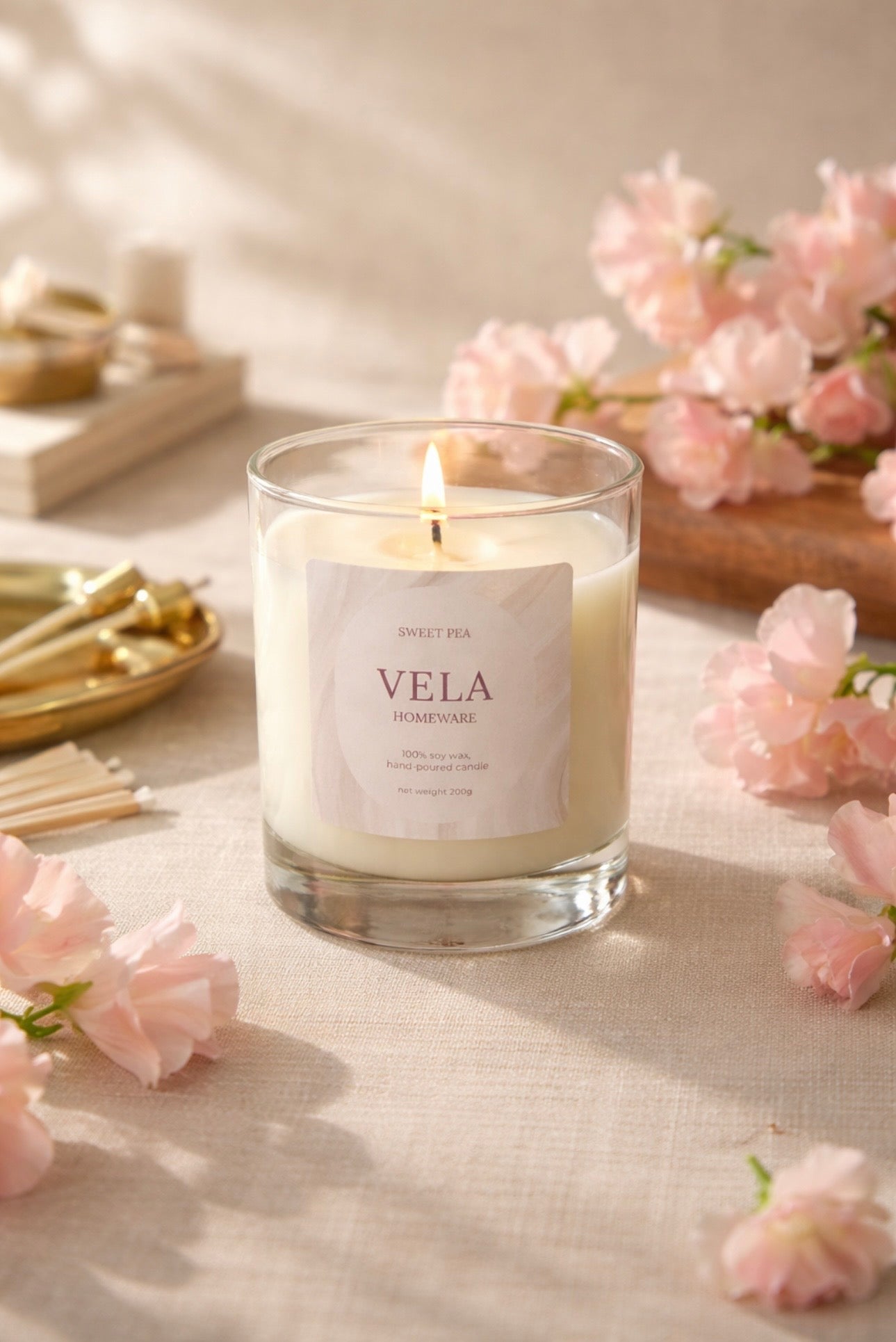 Sweet Pea Scented Candle